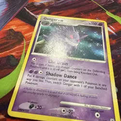 Pokemon Gengar TCG 27/130 Diamond and Pearl Base Non-Holo Rare DMG - Image 4