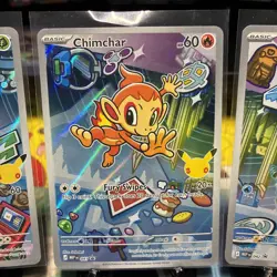 Pokemon First Partner Illustration Rare Turtwig Chimchar Piplup 30th Anniversary - Image 3