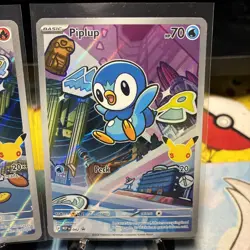 Pokemon First Partner Illustration Rare Turtwig Chimchar Piplup 30th Anniversary - Image 4