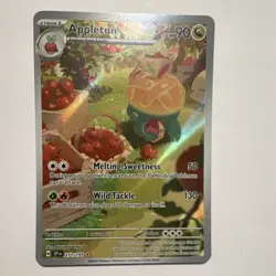Pokemon Appletun 211/191 Sv08 Surging Sparks Illustration Rare Holo 90 HP - Image 1