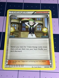 Pokemon TCG Trainer Cilan 86/99 Black & White Next Destinies Regular Uncommon - Image 1