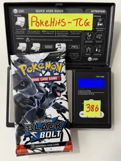 (VERY HEAVY)🔥 22.83g Pokemon TCG Black Bolt Booster Pack Factory Sealed✅ - Image 1