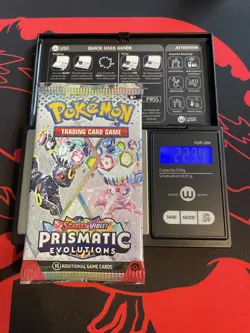 VERY HEAVY! GOD PACKUU SIRUU 22.34g Prismatic Evolutions Pokemon Booster - Image 1