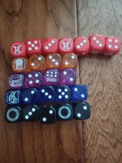 Yugioh Legendary Duelists Season 3 LDS3 Dice LOT OF 25 W Dark Magician Neos - Image 1