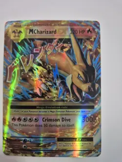 LP M Mega Charizard EX 13/108 XY Evolutions Ultra Rare Pokemon - Image 1