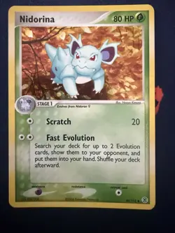 NM! Nidorina (40/112) EX Fire Red & Leaf Green Reverse Holo Rare Pokemon Card! - Image 1