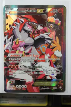 Team Magma's Groudon EX 15/34 Double Crisis Holo H/P / Damaged - Image 1