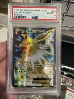 2017 Jolteon Ex Mega Powers Colleciton Promo #28a FA PSA 10 - Image 2