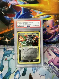 CHARIZARD GOLD STAR #100 HOLO PSA 1 2006 POKEMON TCG EX DRAGON FRONTIERS - Image 1