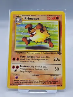 Pokemon TCG Primeape Jungle set 43/64 Uncommon card WOTC 1999 - Image 1