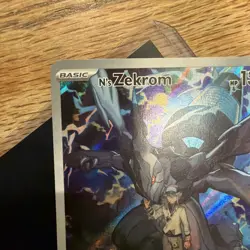 Pokemon N's Zekrom Full Art Promo Holo Dragon Mega Evolution 031 130 HP Card - Image 3