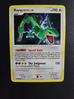 Rayquaza - 14/146 - 2008 Legends Awakened Holo Pokemon Card - MP/HP - Image 1