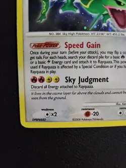 Rayquaza - 14/146 - 2008 Legends Awakened Holo Pokemon Card - MP/HP - Image 5