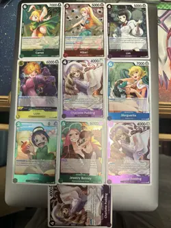 Bandai One Piece CCG EB03 10 Character Cards Lot Carrot Hibari Lim Lilith Puddi… - Image 2