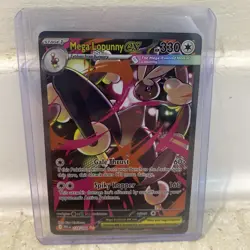 Pokemon Mega Lopunny EX 128/094 Phantasmal Flames Holo 330 HP Special Illustrat… - Image 1