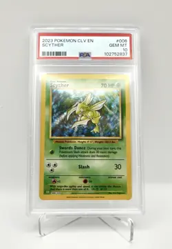 2023 POKEMON CLV EN #006 SCYTHER PSA 10 GEM MINT CLASSIC - Image 1