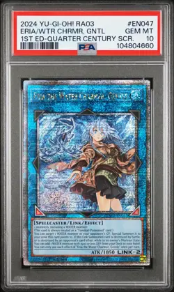 Eria the Water Charmer, Gentle Yugioh 2024 RA03-EN047 QCR 1st Edition PSA 10 - Image 1