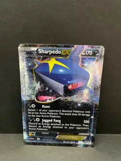 Pokemon TCG Sharpedo EX 91/160 Basic 170HP Holo Eske Yoshinob - Image 1