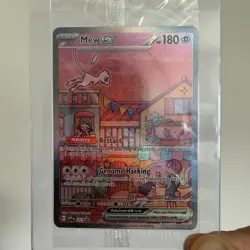 Mew EX SVP 053 Pokemon TCG Scarlet Violet 151 UPC Black Star Promo (SEALED) - Image 1