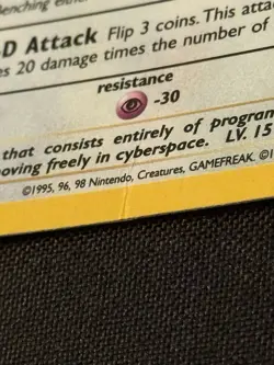 Pokemon TCG: Cool Porygon Wizards Of The Coast Promos Holo Foil - Image 3
