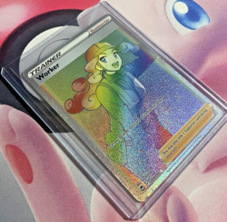 Worker 209/195 RAINBOW RARE Silver Tempest SECRET RARE Pokemon TCG NM - Image 3