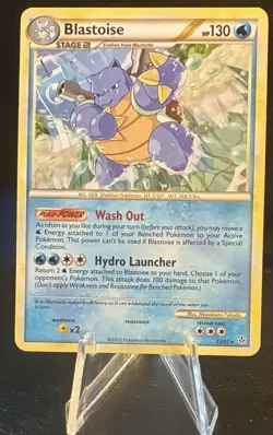 2010 Pokemon TCG Blastoise Non Holo LP 13/95 Call of Legends - Image 1