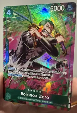 Roronoa Zoro Treasure Rare OP-15 ONE PIECE - TR OP13-037 English NM - Image 1