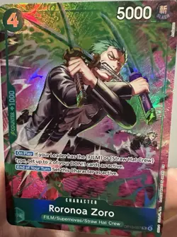 Roronoa Zoro Treasure Rare OP-15 ONE PIECE - TR OP13-037 English NM - Image 3