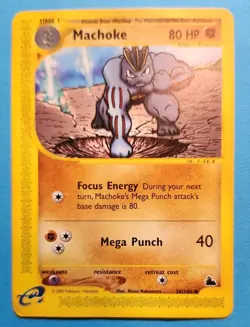 Machoke 38/144 - Skyridge - Pokemon Card - E Reader NM/LP+ - Image 1