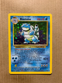Blastoise 2/102 Base Set - Holo Pokemon Card - EX/NM - Image 1