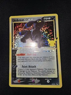 Pokemon TCG Umbreon Celebrations Classic Collection Holo Ultra Rare Card 17/17 - Image 3