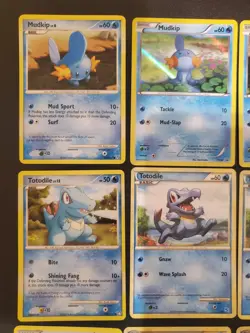 Pokemon TCG Card Lot of 14 Totodile Croconaw Mudkip Marshtomp from 2007-2014 - Image 2