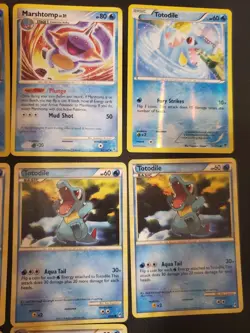 Pokemon TCG Card Lot of 14 Totodile Croconaw Mudkip Marshtomp from 2007-2014 - Image 4