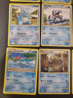 Pokemon TCG Card Lot of 14 Totodile Croconaw Mudkip Marshtomp from 2007-2014 - Image 5