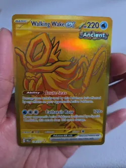 Pokemon TCG Walking Wake EX Hyper Rare Holo Prismatic Card 178/131 Evolutions - Image 3