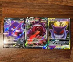 Pokemon TCG Chinese 3Pcs Gengar Series Card Full Art Set NM CSM2bC-033 IN STOCK - Image 1