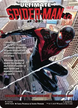 Miles Morales (0234) (Borderless) [Marvel's Spider-Man] Foil Near Mint - Image 2