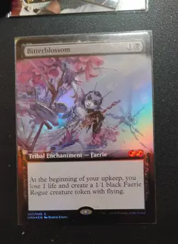 BitterBlossom: Ultimate Masters Foil [BORDERLESS, Topper] MTG NM - Image 1