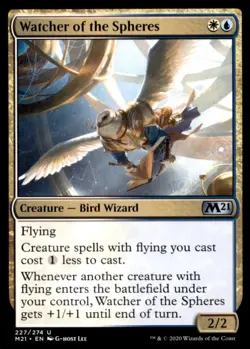 Watcher of the Spheres #227 Uncommon Core Set 2021 M21 Magic MTG NM - Image 1