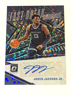 Jaren Jackson Jr., 2023 Panini Optic Fast Break Signatures Disco, Card#FBS-JJJ - Image 1