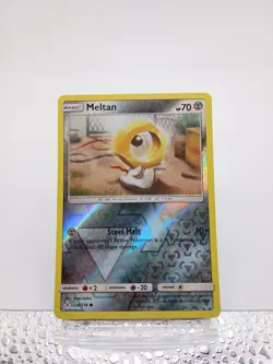 2019 pokemon Unbroken Bonds reverse holo Meltan 128/214 - Image 1
