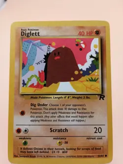 Diglett - 52/82 Team Rocket - Pokemon TCG - 2000 MP - Image 1