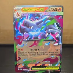Pokemon TCG Mega Charizard X ex 013/094 Double Rare Holo 360HP English - Image 2