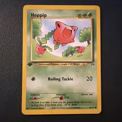 Pokemon TCG - 1st Edition Hoppip - Neo Discovery Set - 55/75 - Image 1