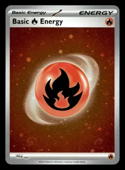 Basic Fire Energy 002 Cosmos Holo 151 Pokemon NM - Image 1