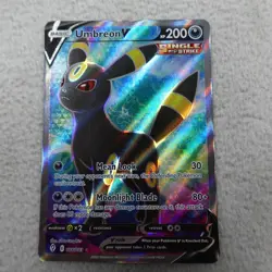 Umbreon V 188/203 Pokemon Evolving Skies Holo Full Art Ultra Rare SWSH07 - Image 1