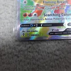 Flareon V 169/203 Pokemon Evolving Skies Ultra Rare Holo Full Art SWSH07 - Image 2
