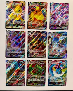 Pokemon 9 Evolving Skies Lot Umbreon, Sylveon, Espeon, Rayquaza, Jolteon, etc - Image 1