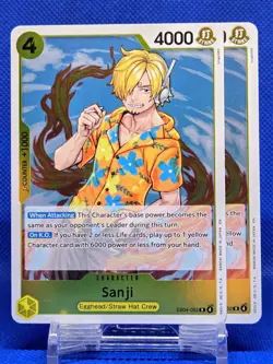 2x Sanji EB04-052 R | Adventure on Kami's Island | One Piece TCG | EN - Image 1