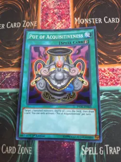 Yugioh Pot of Acquisitiveness INOV-EN065 Super Rare 1st Edition Near Mint - Image 1